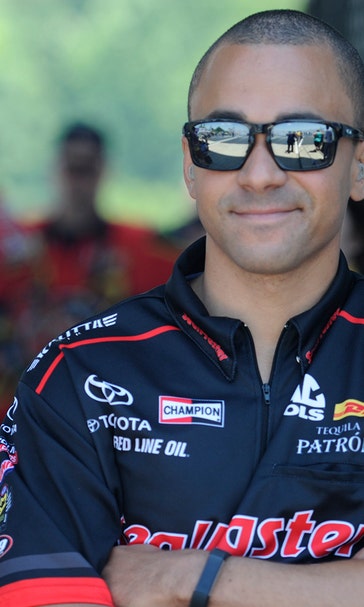J.R. Todd gets a feel for driving a Funny Car